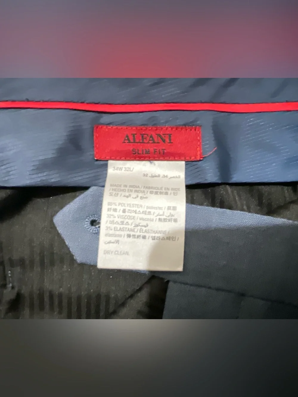 Alfani Slim Men’s Suit 42R 34X32 Light Blue